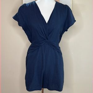 Anthropologie Amadi “Epona” linen shorts romper